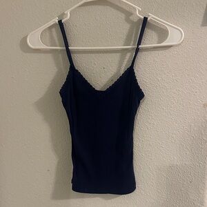 Tilly's Midnight Blue Camisole with Lace Trim